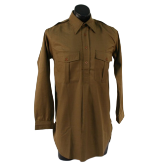 British army officer collared shirt