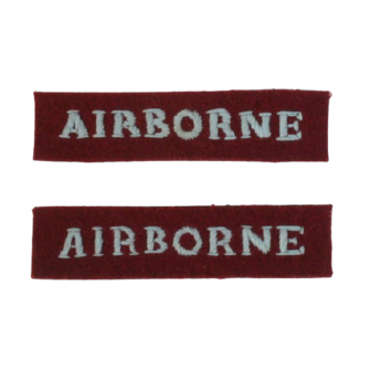 WW2 Woven Airborne Tabs Pair