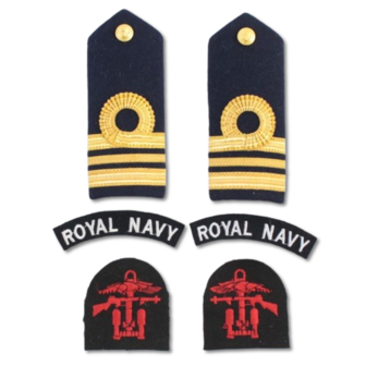 Royal Navy Lt Commander Beach Landing Party Badge Set