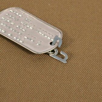 US M1940 Indentification Necklace Early GI Dog Tag Chain