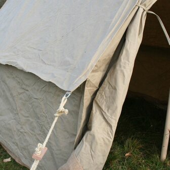 British Officers Canvas 2 Man Tent 6x6 ft Canvas TAN Canvas and Guy ropes only