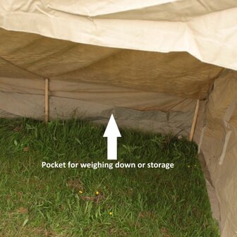 Bivouac Vehicle Shelter Tent Canvas Only Brown