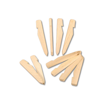 WW2 9&quot; Wood Oak Tent Pegs x 10