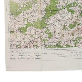 Bastogne Reprint of a WW2 Combat Map used in &quot;Battle of the Bulge&quot; by US 101st Airborne