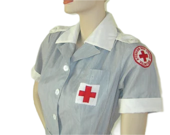 ARC WW2 American Red Cross Nurse Dress with Short Sleeves