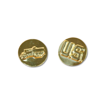 US Tank Destroyer Branch of Service Collar Badges