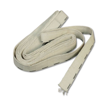 250 Rd Ammo Belt Browning 30 Cal White Cotton Bullet Belt