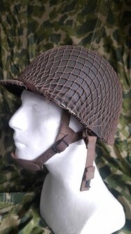 WW2 M2 Paratrooper Helmet, known as the &quot;D-Bale&quot; helmet