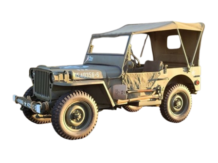 Willy Jeep Half Door Canvas Curtains