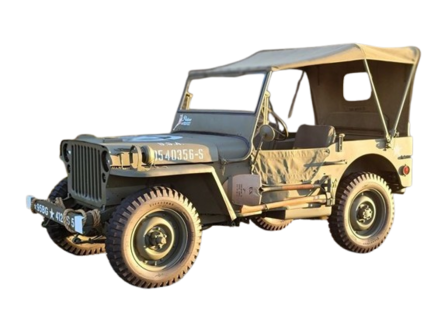 Willy Jeep Half Door Canvas Curtains