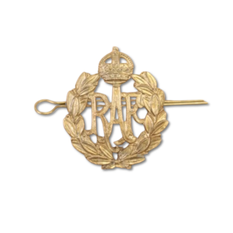 Royal Air Force RAF Cap Badge Kings Crown