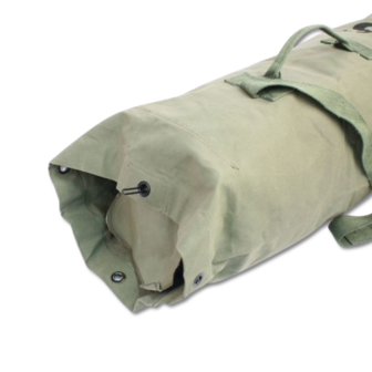 Kit Bag WW2 US Army Green Canvas with shoulder strap by Kay Canvas