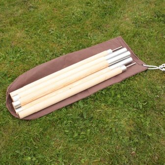 Bivouac Canvas Pole Bag for 2 piece 5ft poles Brown