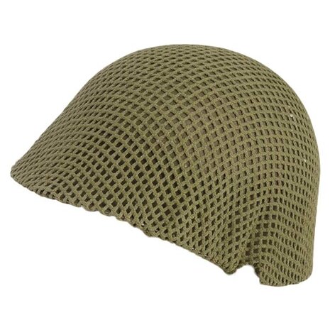 WW2 M1 Shrimp STEEL HELMET Flat NET Late war 