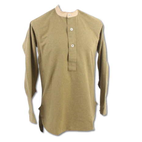 WW2 British Wool Collarless Shirt Mans