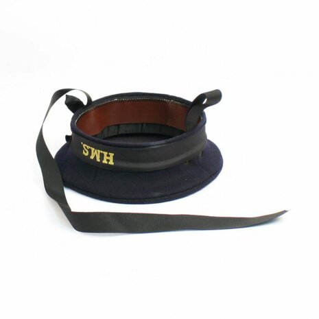 Royal Navy Blue Wool Rating Cap with HMS Cap Tally