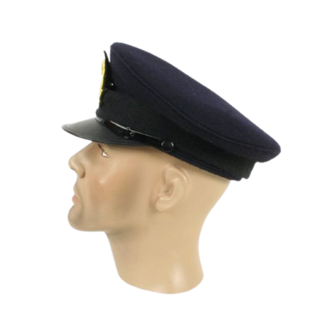 Royal Navy Blue Officer's Peaked Cap Kings Crown