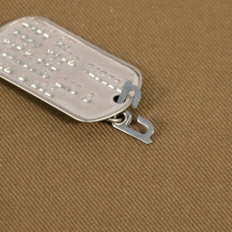 US M1940 Indentification Necklace Early GI Dog Tag Chain