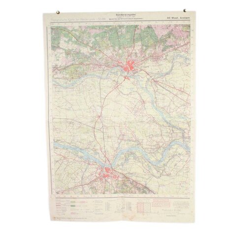 Allied Arnhem/Oosterbeek 1944 and German Arnhem/Nijmegen 1940 Military Map Set