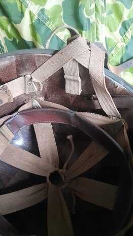 WW2 M2 Paratrooper Helmet, 101st 506th 2nd Bat. PIR E-Co "D-Bale" helmet type Normandy