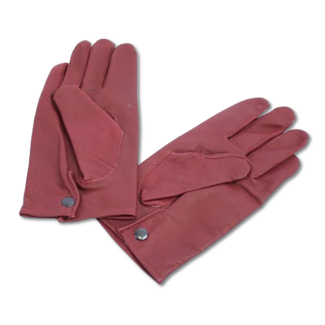 British Officers Red/Brown Leather Gloves