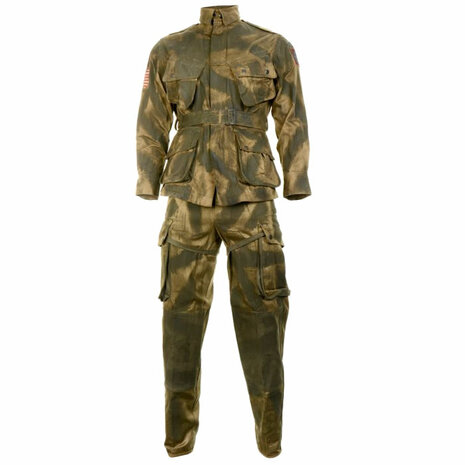 WW2 US 101st Airborne Division 'Pathfinder' Camouflage Uniform Set Kay Canvas