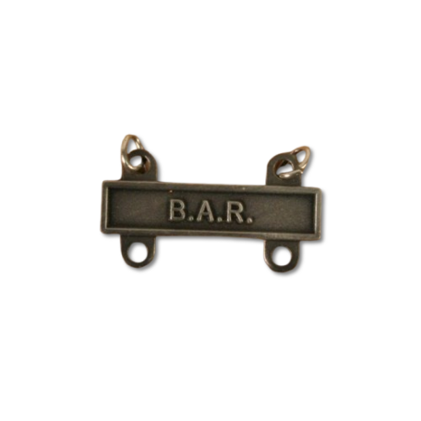 WW2 US Army Browning Army Rifle B.A.R. Qualification Bar