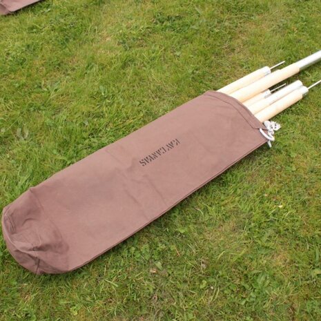 Bivouac Canvas Pole Bag for 2 piece 5ft poles Brown