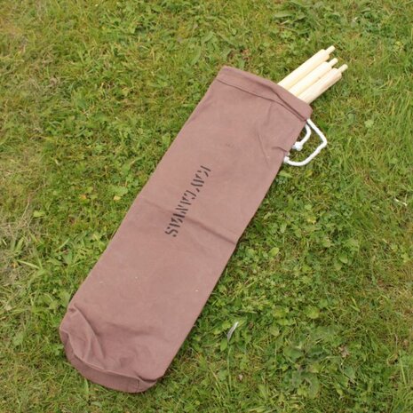 Bivouac small Pole and Peg Canvas Bag Brown