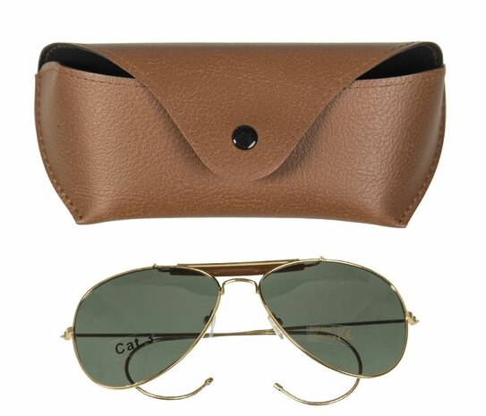 AF GREEN SUNGLASSES WITH CASE