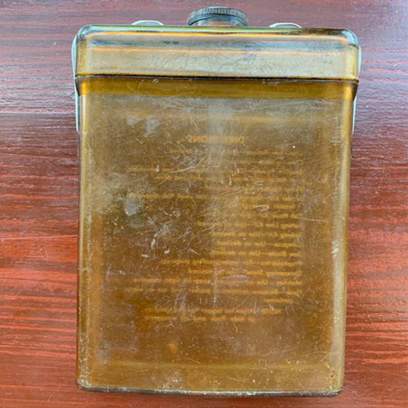 Scarce WWII USAAF Type E-17 'Bale Wire' Survival Kit Flask (empty) -  Delware Trading BV